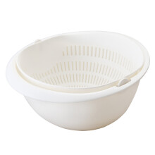 Drehbares Küchensieb-Set, 2-in-1-Sieb und Schüssel, lebensmittelechter PP-Kunststoff für schnelles Abtropfen, komfortabler Griff und