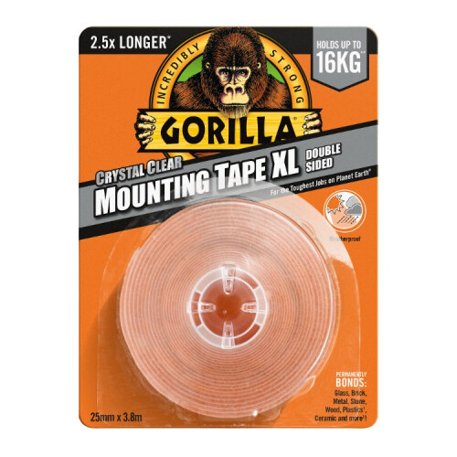 Gorilla Gorilla Heavy Duty Mounting Tape XL 25mm x 3.8m