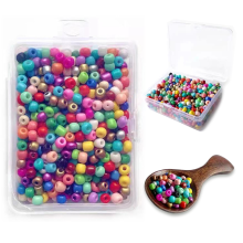 Colorful DIY Jewelry Kit, Assorted Colors Pony Beads for Crafting, 800 Pcs Acrylic Plastic Bracelet Beads for Jewelry Making and Decorative Projects