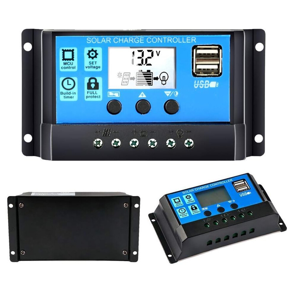 Efficient Solar Energy Manager, Smart Functionality Ensures Seamless Operation And Adjustable Lcd Display Offers Clear Visual Feedback, Dual Usb 9340258592577
