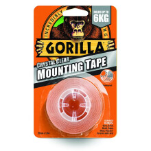 Gorilla Mounting Tape Clear 25mm X 1.5m