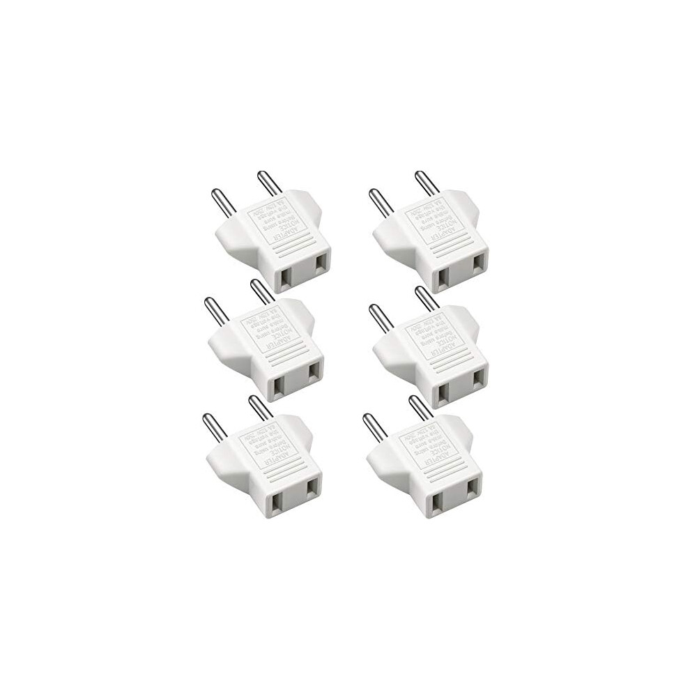 Portable Companion: Multi-Purpose Usage American To European Adapter, Exquisite Design Space-Saving Us To Eu Travel Plug Adapter For Smartphones, 9340959602919