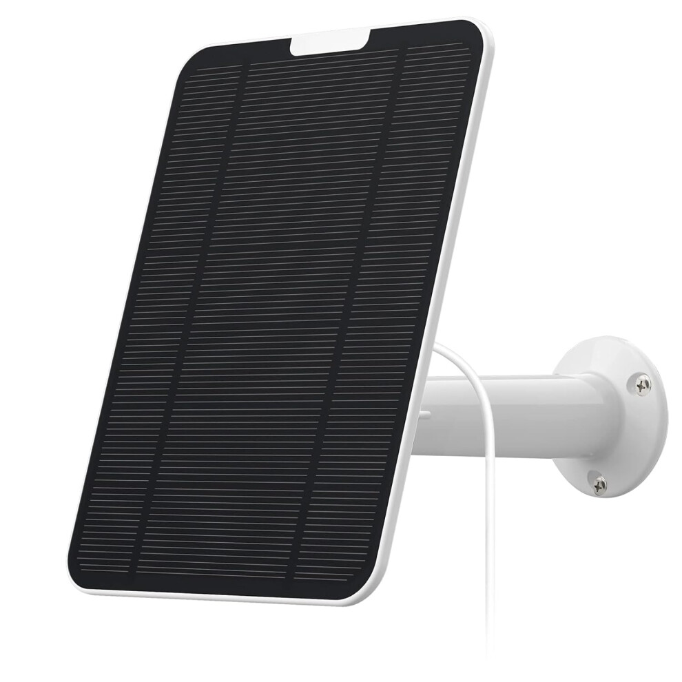 Weather Resistant Solar Panel Charger, Stable Solar Energy For Continuous Power, Compatible With Outdoor Cameras Including Arlo Essential Projector, 9340959603039