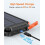 Ηλιακός φορτιστής Power Bank, φορητός φορτιστής 26800mAh με γρήγορη φόρτιση, ενσωματωμένα 4