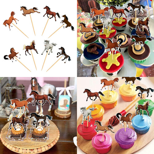 Προμήθειες για Cupcakes με Ζώα και Άλογα για Διακοσμήσεις Τούρτας, Αναβάθμιση 2