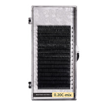 Extensii de gene de fund naturale Faux Mink, negre mate, bucle, amestec moale, elastice, bucle de lungă durată, fără reziduuri de lipici, benzi