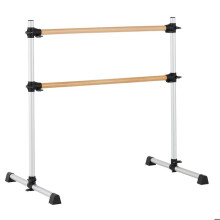 Barra de ballet portátil autoportante - DUOKU - CD-WDG05 - Doble barra de haya 1260 mm - Ajustable 170–1165 mm - Capacidad 136 kg