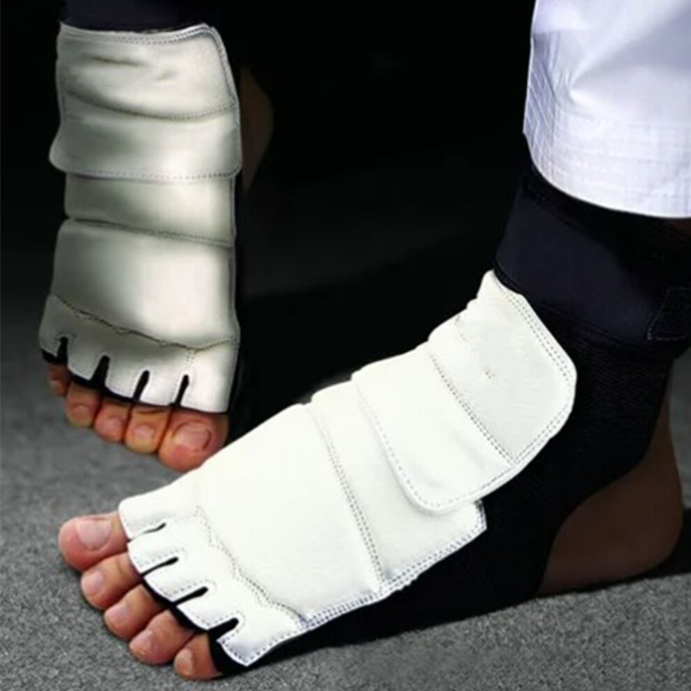 Taekwondo Foot Protector S 30-33 Breathable Slip-Resistant Black/White 6901371780383
