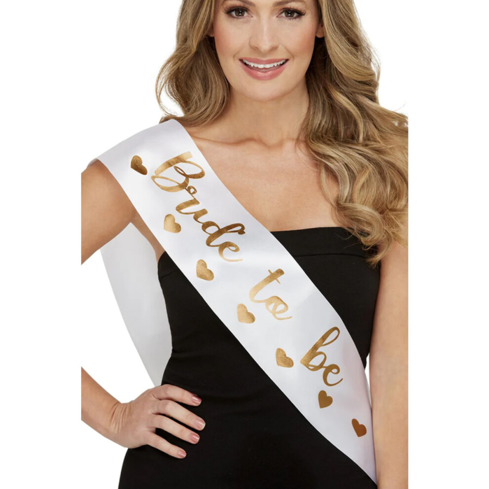 Smiffy's Womens/Ladies Bride To Be Party Sash