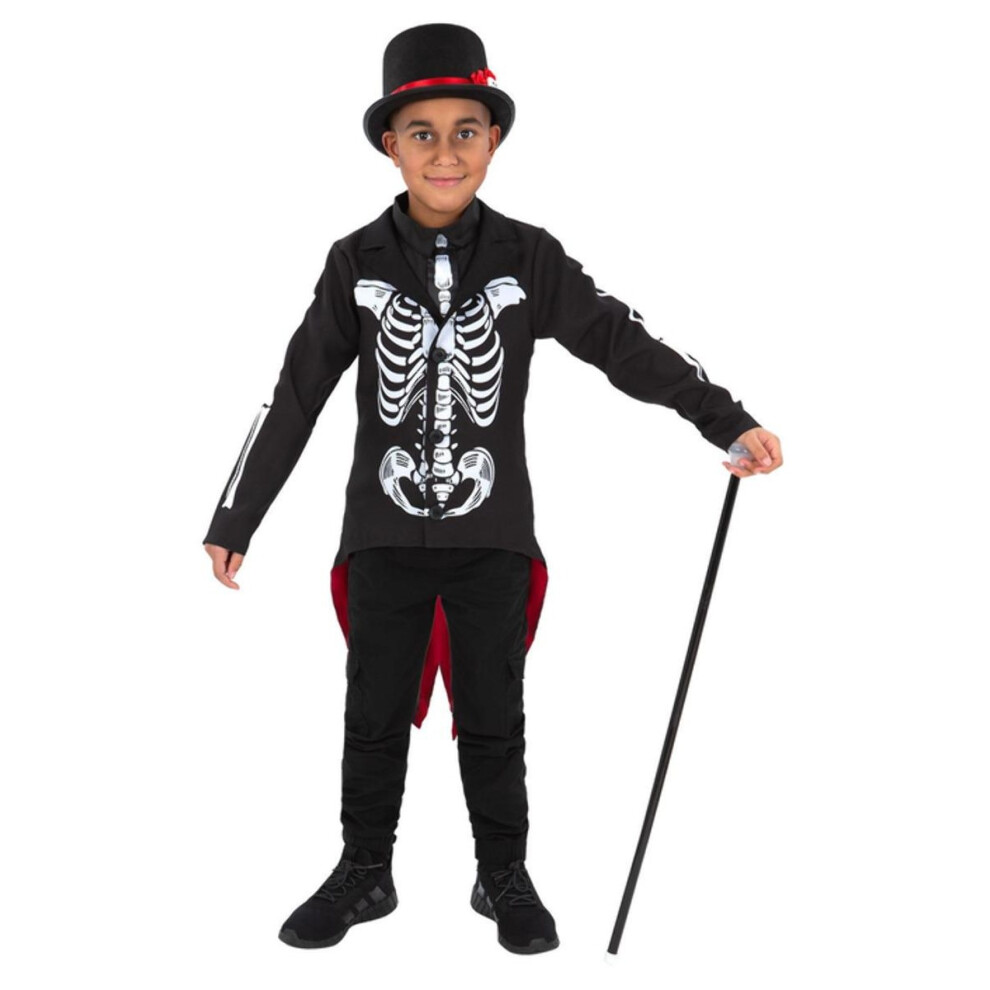 Smiffy's (10-12 Years, Black) Boys Senor Skeleton Day Of The Dead Costume Set