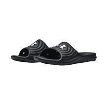 (8 UK, Black/White) Under Armour Unisex Adult Locker IV Sliders