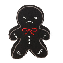 Something Different Bouclé Gingerbread Man Cushion