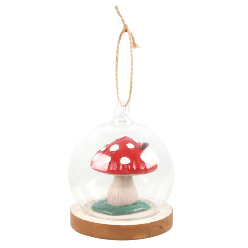 Something Different Glass Mushroom House Hanging Decoration 1