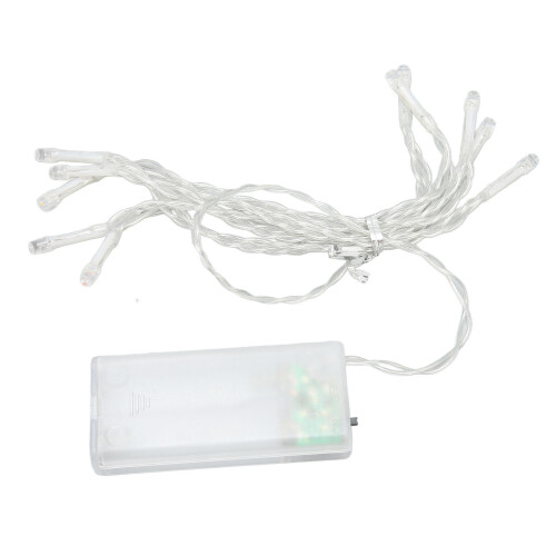 Fairy Lights, 10PCS Battery Operated 1.5 Meter String Lights With Clear Wire, Timer Function For Indoor Use, Warm White 2