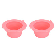 2 Stück Silikon Wachs- warmer Schüssel 400ML Pink – Professioneller Heimstudio Ersatz