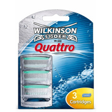 Wilkinson Sword Quattro Razor Blades 3 Pack