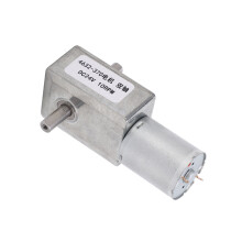 Kompakter DC-Wurmgetriebemotor 4632 370 Aluminium Messing 24V Dualwelle 10U/min