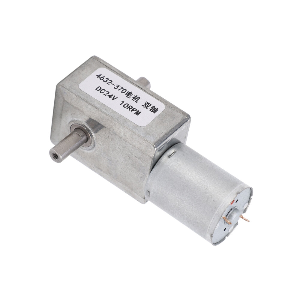 Compact Dc Worm Gear Motor 4632 370 Aluminium Brass 24V Dual Shaft 10Rpm 8411371821101