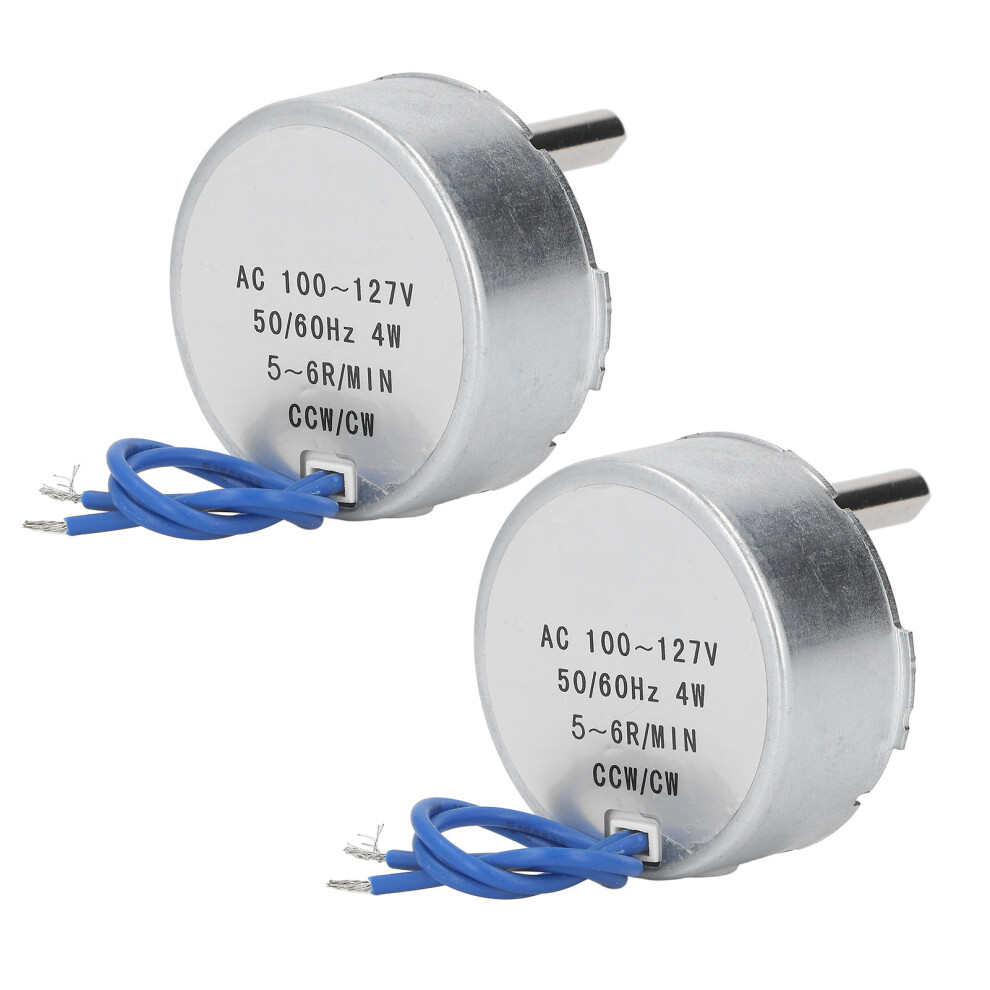 2Pcs Ac 50Tyc Synchronous Turntable Motors 5-6 Rpm Cw/Ccw 7891371821263