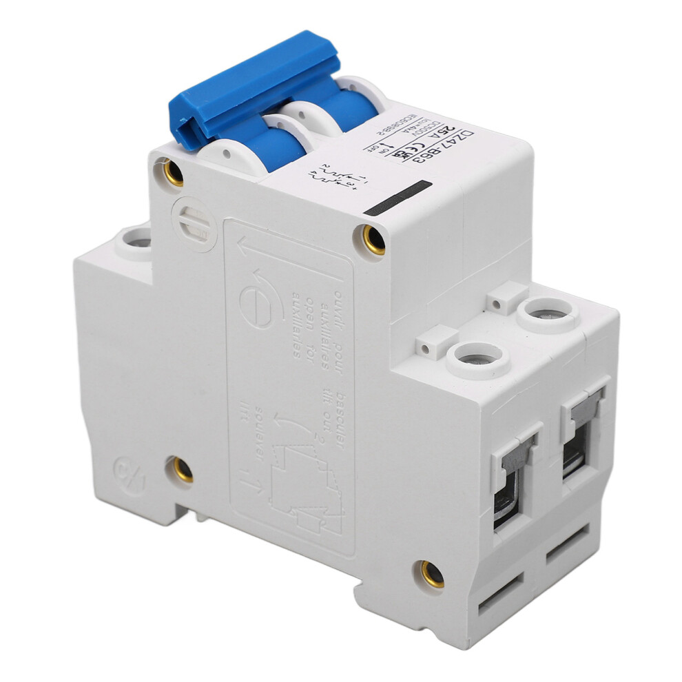 Solar Pv System 2P Dc Circuit Breaker 25A B Type 500V Dc Din Rail Mount 9371371822036