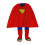 Superman (M, Red/Blue) Superman Childrens/Kids Logo Costume 2