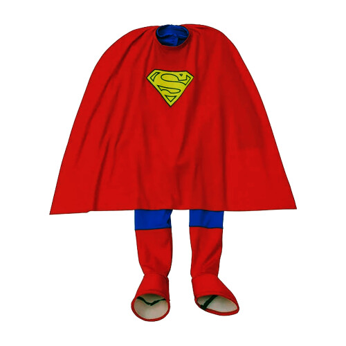 Superman (M, Red/Blue) Superman Childrens/Kids Logo Costume 1