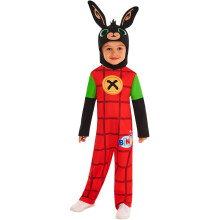 (1-2 Years, Red/Black/Green) Bing Childrens/Kids Classic Costume Set