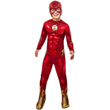 (XS, Red/Gold) Flash Boys Printed Costume