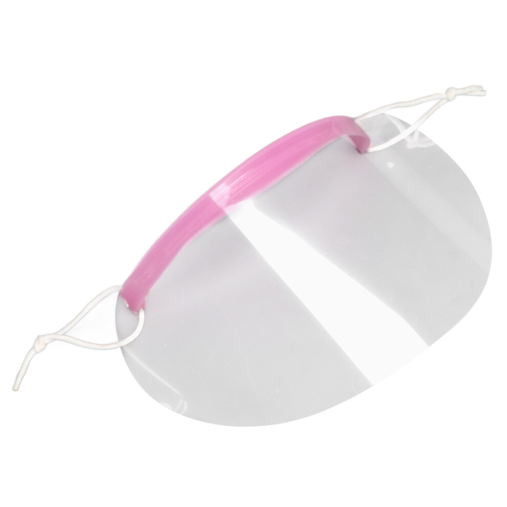 Unisex 50Pcs Transparent Abs Facial Eye Shield With Headband For Home & Salon