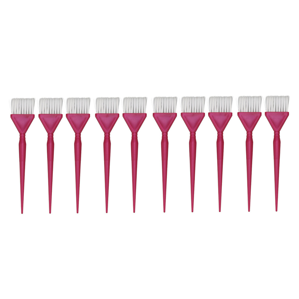 10pcs ABS Hair Color Brush Set Ergonomic Handle for Salon & Home Use