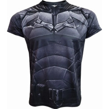 (S, Black) Batman Unisex Adult Muscle Cape T-Shirt