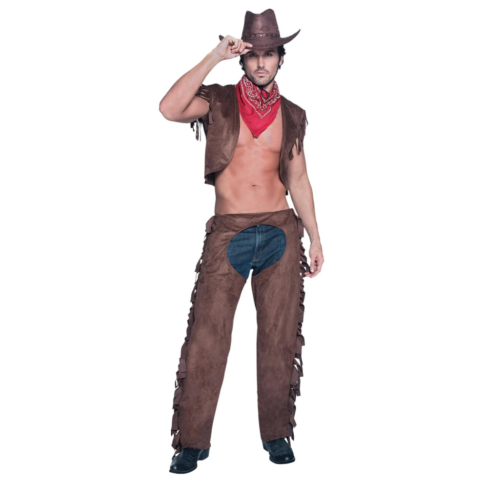 Fever Mens Ride Em High Cowboy Costume Set Not,Specified