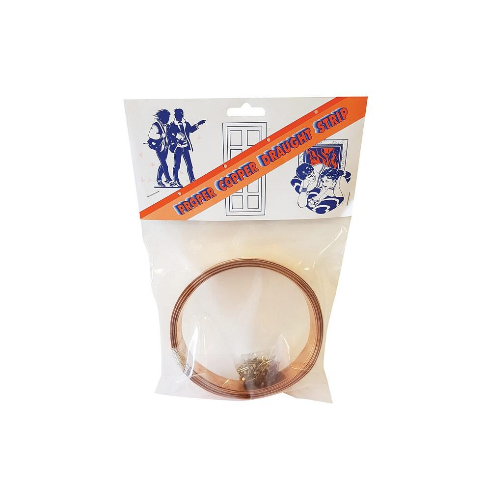 Proper Copper Draught Strip 25Mm X 6M 5063750891453