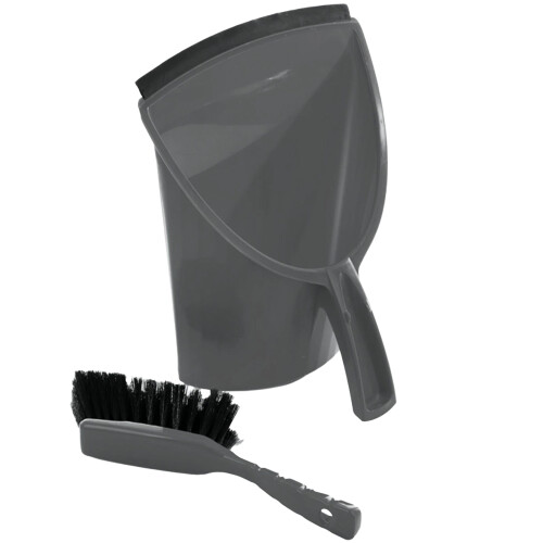 Buffalo Buffalo Heavy Duty Scoop Plastic Dustpan & Brush Set 2