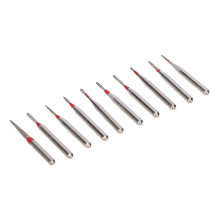 10 pezzi di frese in acciaio inossidabile per odontoiatria per lucidatura dei denti ad alta velocità