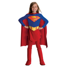 (L, Red/Blue/Yellow) DC Comics Girls Supergirl Costume