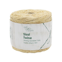 Mill Farm 2ply Sisal Twine Spool Jumbo 500g / 140m