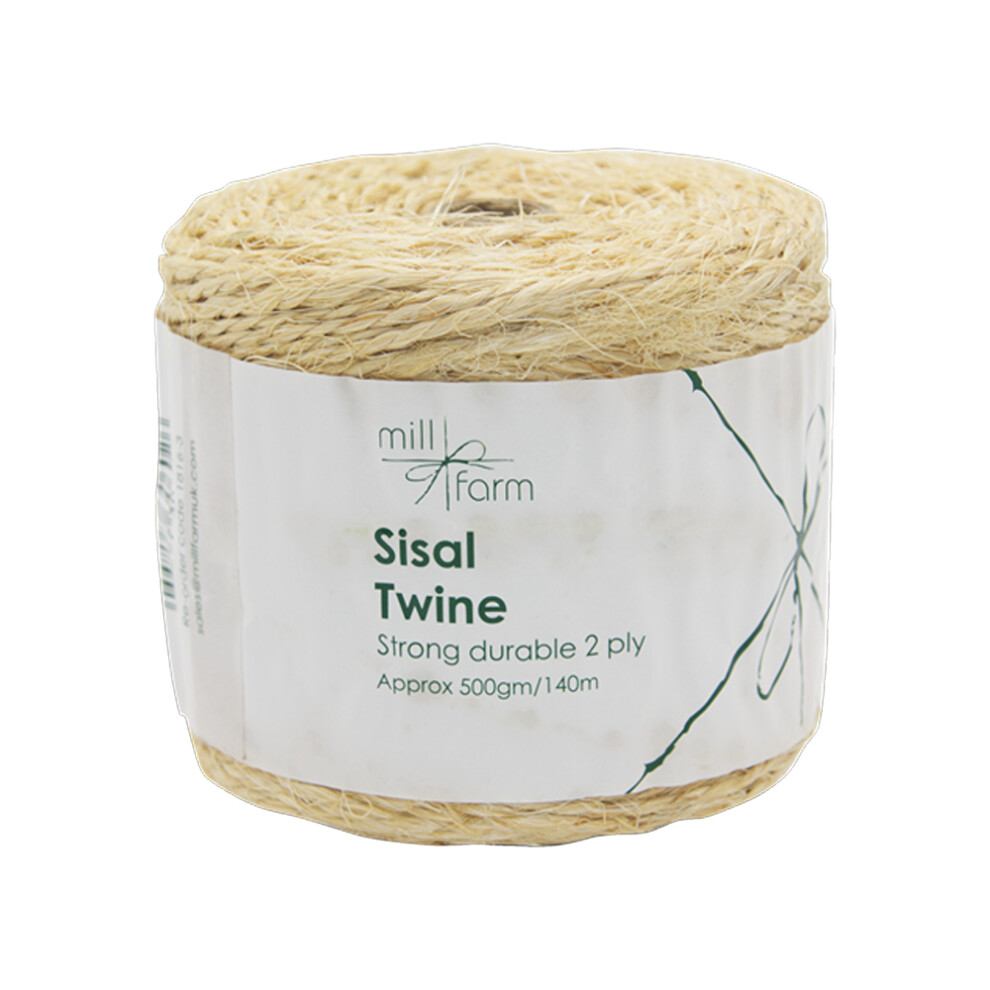Mill Farm 2Ply Sisal Twine Spool Jumbo 500G / 140M 5063750896588