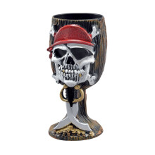 Bristol Novelty Pirate Skull And Cutlasses Goblet