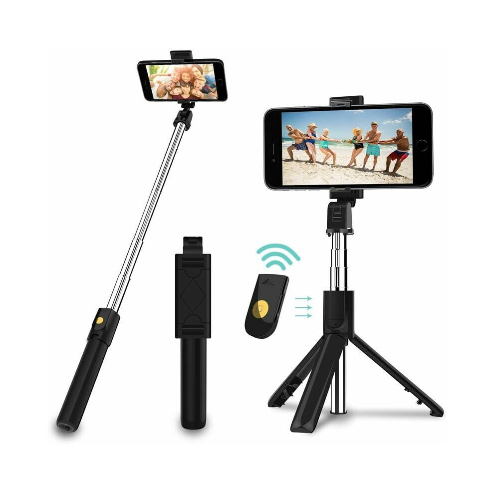 Bluetooth Wireless Selfie Stick, Extendable Phone Tripod With Large Tripod Base And Detachable Remote Shutter For Iphone Android Tiktok Youtube Vlog 9173940489400