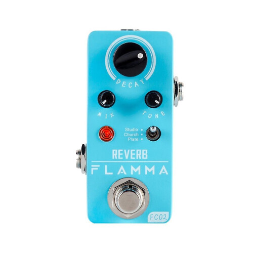 True Bypass Circuit, Mini Reverb Pedal Ψηφιακό Πεντάλ Κιθάρας για 3 Εφέ Reverb, Φορητό Κλασικό Πεντάλ