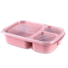 Boîtes à lunch réutilisables, boîte bento en paille de blé pour une alimentation saine, contenants pour le contrôle des portions, compatibles