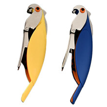 Stylish Corkscrew, Compact Playful Design Combined With Double Hinged Design For Effortless Opening, Stainless Steel Screw Drill And Non-Stick Worm,