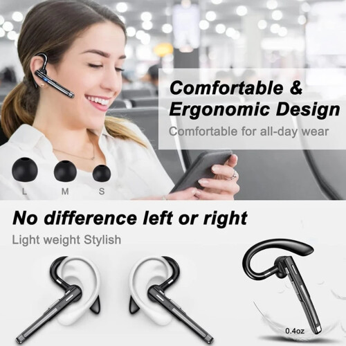 Ακουστικά Bluetooth5.1 για Smartphones, Αυτόματη Μείωση Θορύβου & Αναμονή 500 ωρών, 2