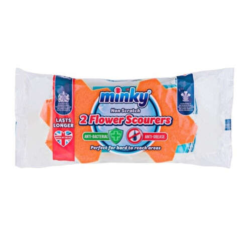 Minky Minky Antibacterial Scouring Pads (Pack of 2)