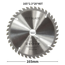 Circular Saw Blade for Precision, 165mm Diameter with Sharp 40 Cemented Carbide Teeth, High Performance Cutting Through Copper Iron, Robust