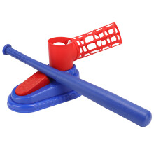 Kids Baseball Pitching Machine, Outdoor Sports Toy, 3 Balls, 45x18x26cm