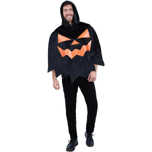 Smiffy's Smiffys Mens Pumpkin Costume Poncho 1