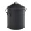 Leecroft Metal Mini Bin Black 12 x 10'' 1