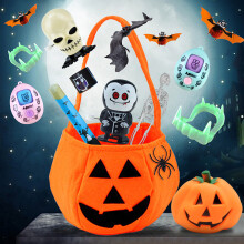 Halloween-Geschenktüten-Füllmaterial, mehrfarbige Plastikeimer für Süßigkeiten-Sammeln als Partyzubehör für Kinder